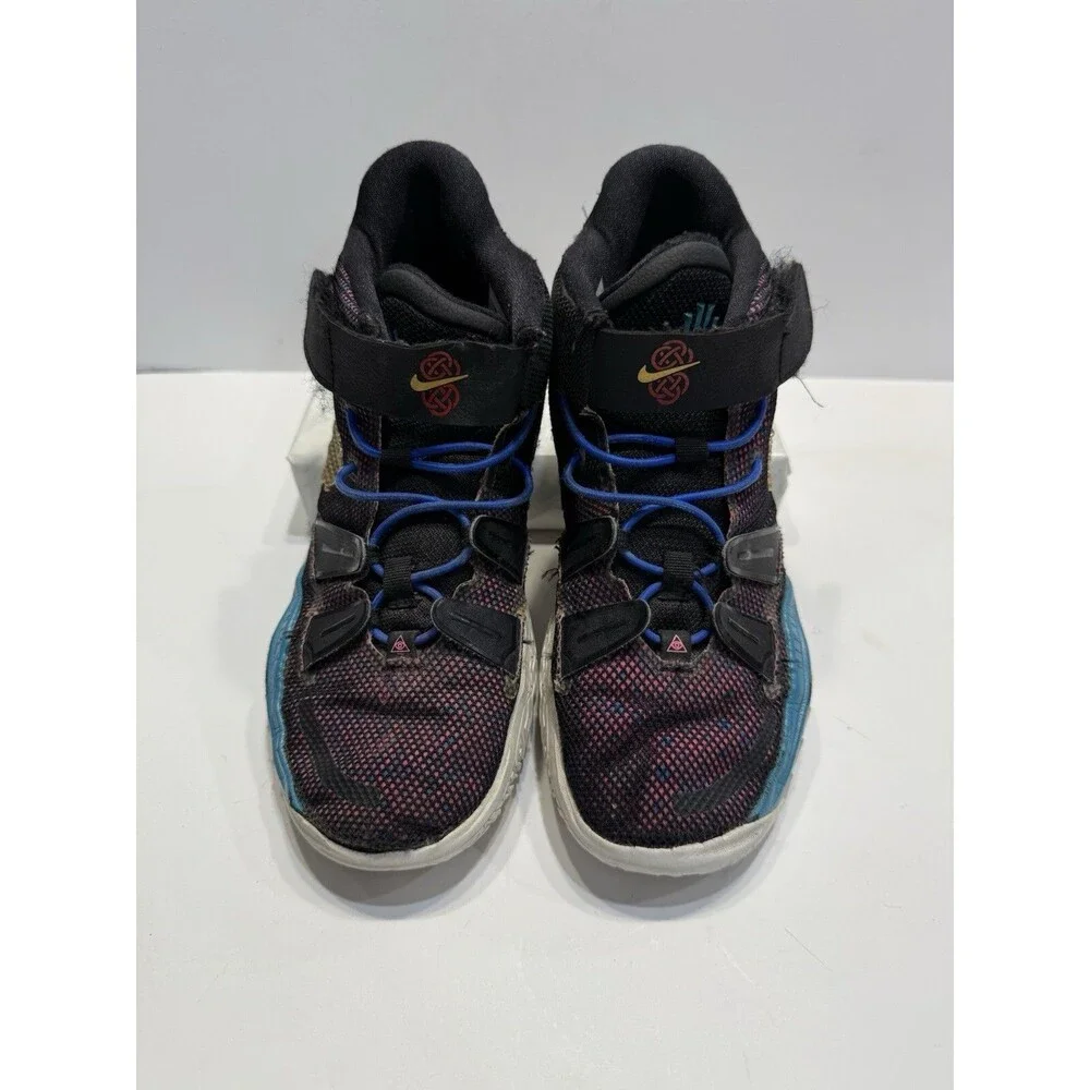 Nike Boys Kyrie 7 Black Basketball Shoes Sneakers Size 3Y CW3240-001 Youth